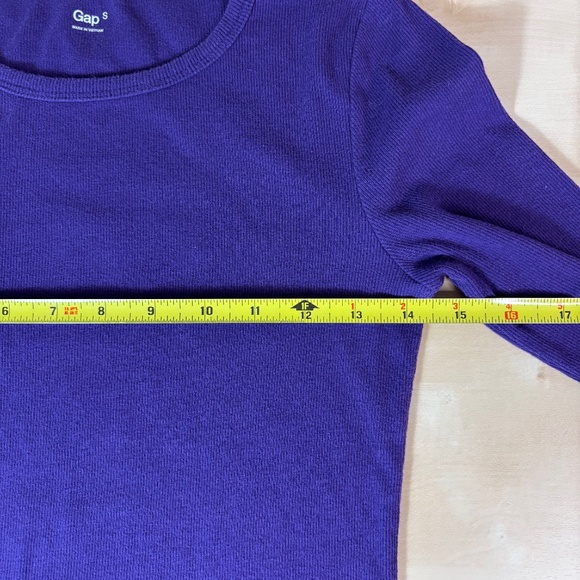Gap Ribbed Long Sleeve T-Shirt - Purple - Picture 5 of 6